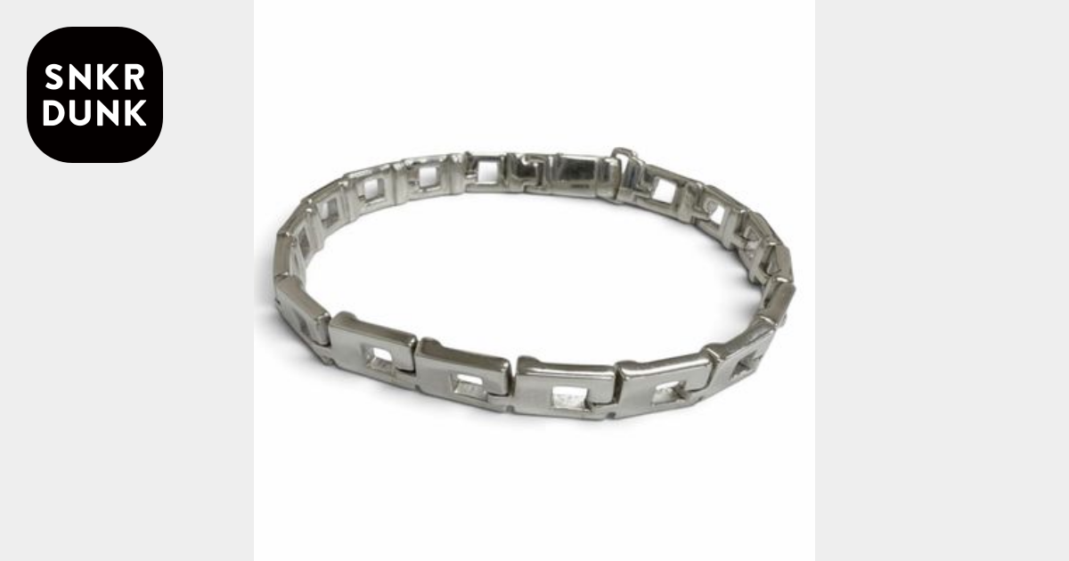 A (未使用に近い)】極美品 グッチ スクエアG ブレスレット シルバー