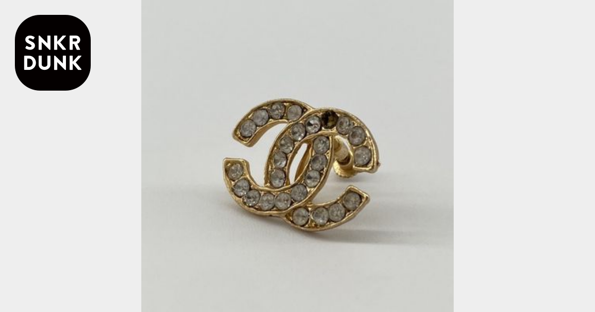 C (やや傷や汚れあり)】CHANEL（シャネル） ココマーク ラインストーン