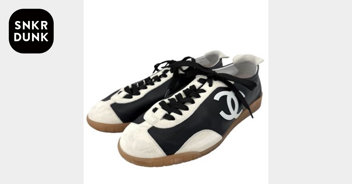 C (やや傷や汚れあり)】CHANEL シャネル スニーカー ローカット ココ