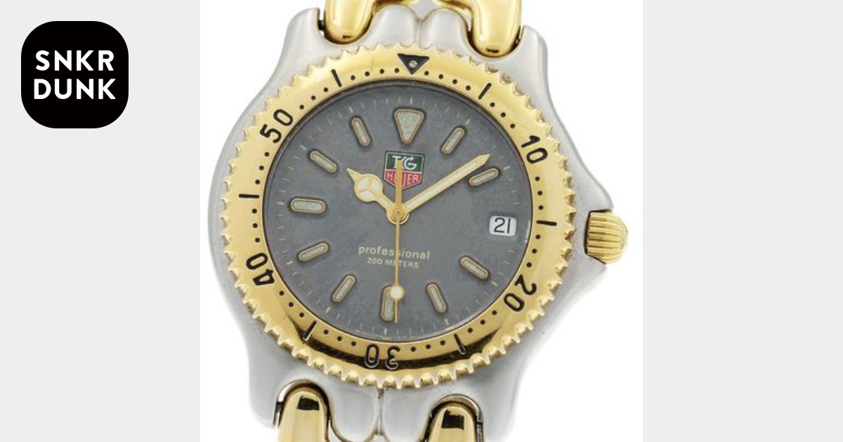 美品　タグホイヤー　セル　S95.813 プロフェッショナル　付属品有り　デイト D (傷や汚れあり)】タグホイヤー セル デイト S95.206K クォーツ