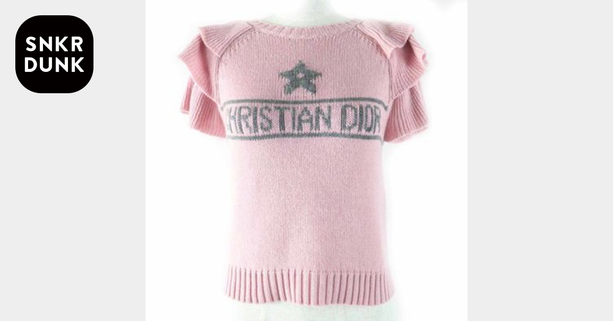 A (未使用に近い)】極美品 クリスチャンディオール ニット ピンク