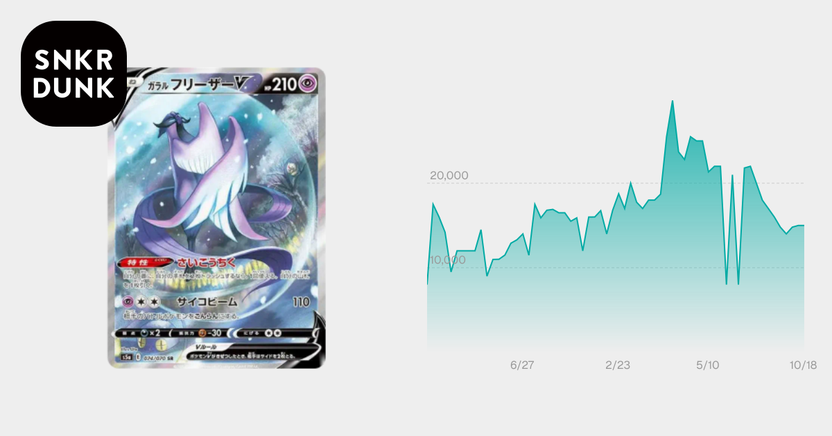 PSA10】ガラルフリーザーV SR: SA[S5a 074/070](強化拡張パック「双璧