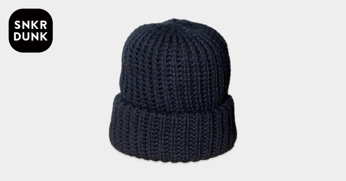 everyone COMESANDGOES beanie ブラック everyone Comesandgoes Cotton Big Knit Cap 