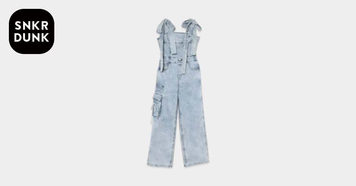 サロペット・オーバーオール・オールインワン Andmary Nicola ribbon denim allinone ANDMARY Nicola Ribbon Denim Allinone 