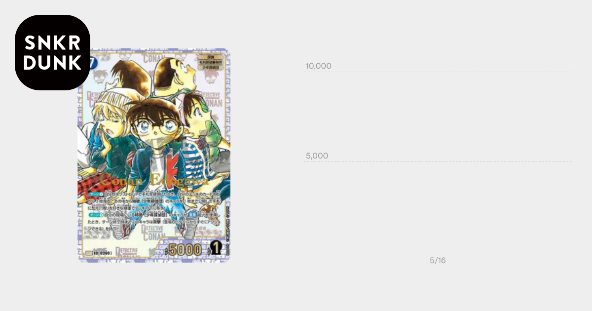 江戸川コナン SRCP [0260](ブースターパック「黒影の襲来」)通販・買取
