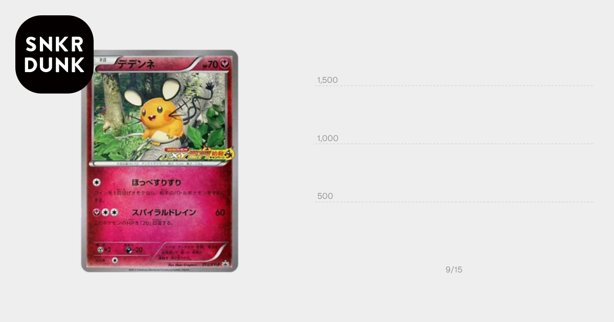 ⑥ PSA9 デデンネ 013/xy-p コロコロプレゼンツ XY激アツ始動 D（大きなダメージあり）】デデンネ P [XY-P 013](プロモーション
