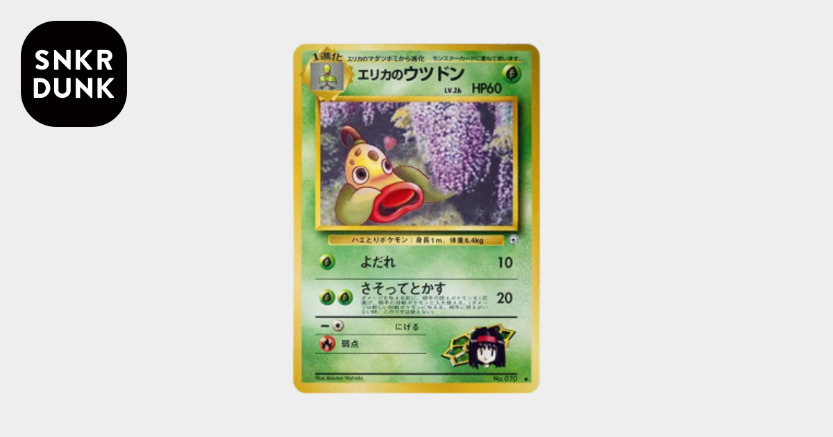 D（大きなダメージあり）】エリカのウツドンLV.26 ◇ : 旧裏 [PMCG-G1