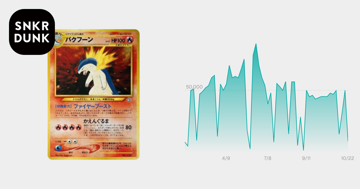 PSA10】バクフーン : 旧裏 [PRMF-1 No.157](ポケモンカード☆neo