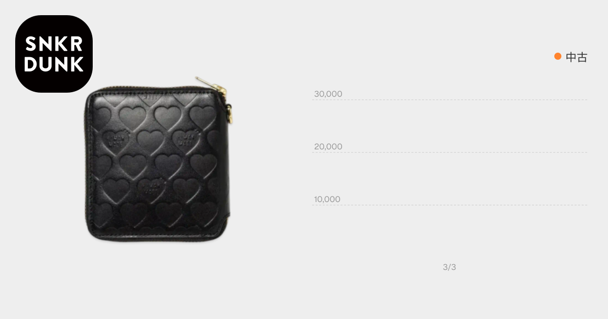 HUMAN MADE Leather Zip Wallet 