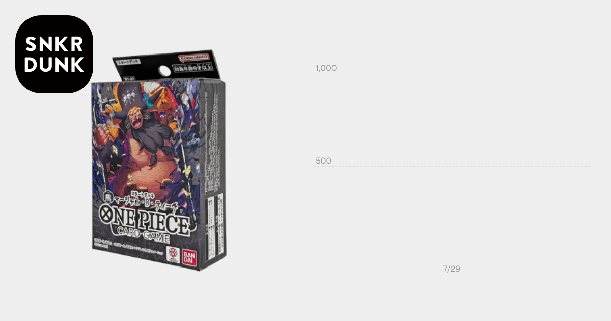 ワンピースカードゲーム スタートデッキ「黒 マーシャル・D・ティーチ