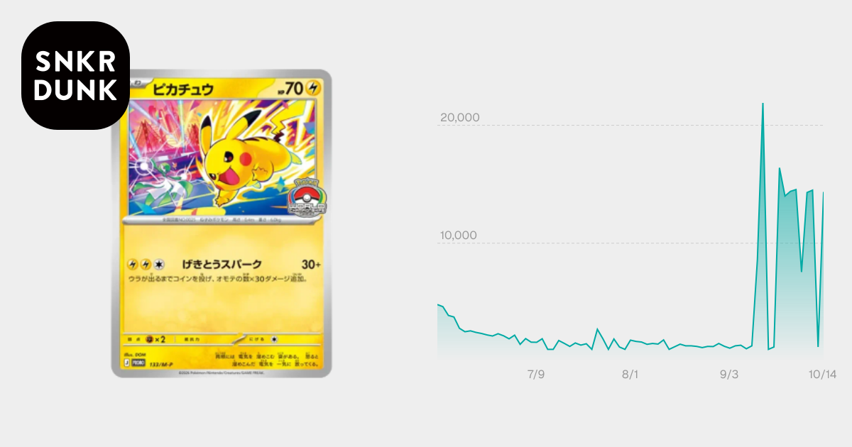 ピカチュウ プロモ [133/M-P](メガ「プロモーションカード」)通販