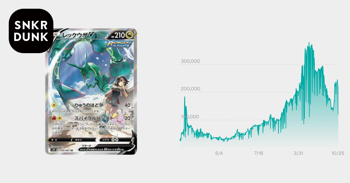 PSA10】レックウザV SR: SA[S7R 076/067](拡張パック「蒼空ストリーム