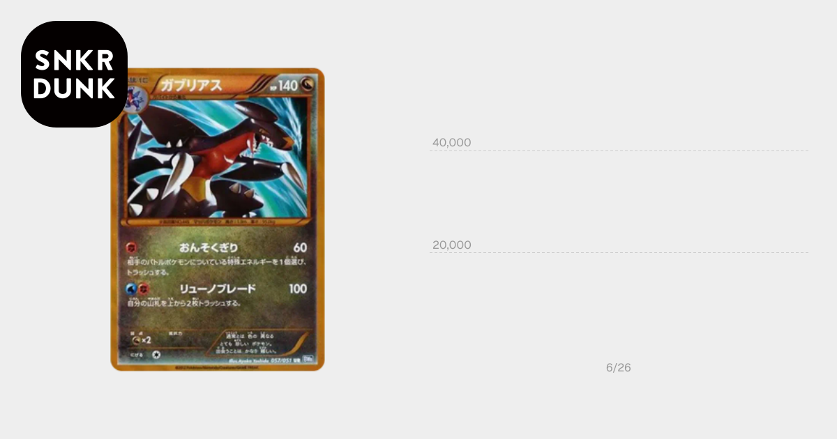ガブリアス UR[BW8-K 057/051](拡張パック「ライデンナックル」)通販