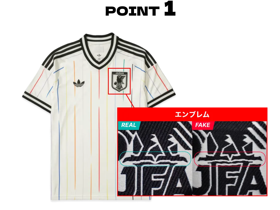 エンブレムの真贋ポイント