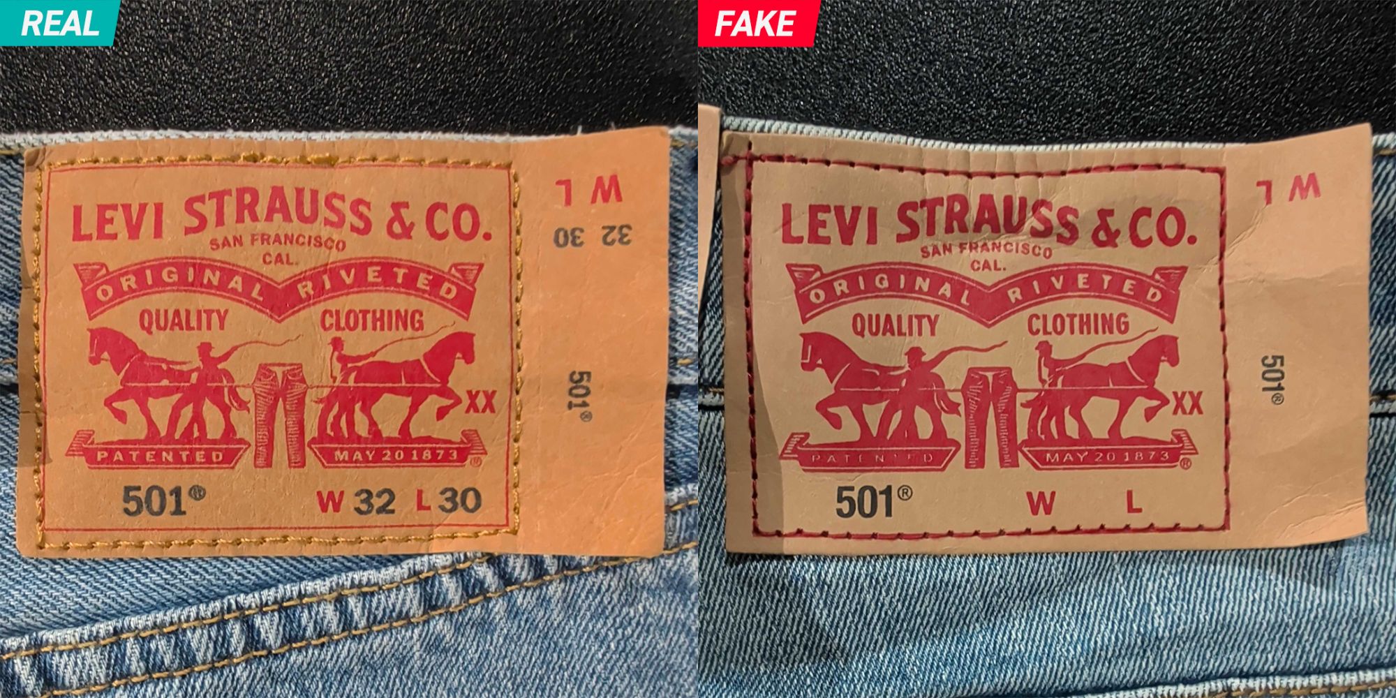 パッチ部分のREAL/FAKE比較