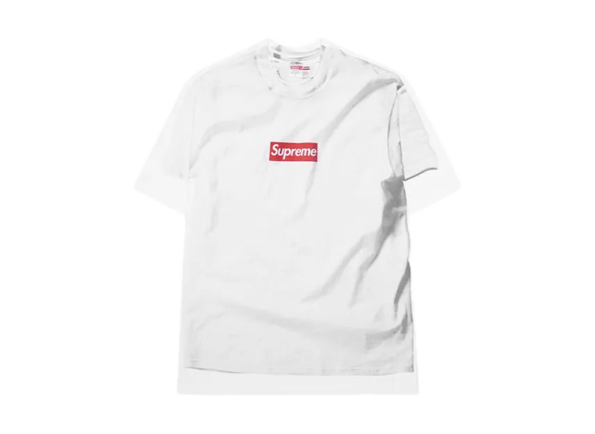 Supreme x MM6 Maison Margiela Box Logo Tee "White”