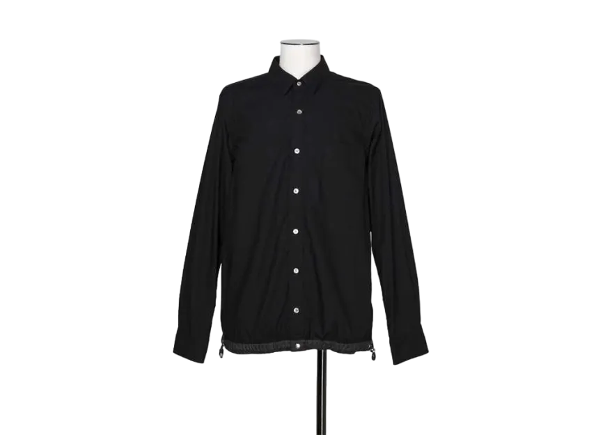 sacai Cotton Poplin Shirt "Black”