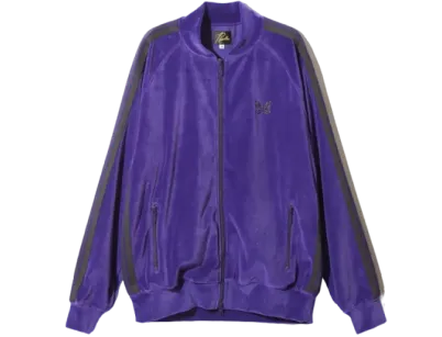 Needles R.C. Track Jacket - C/PE Velour "Purple”