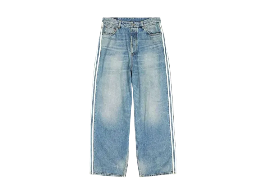 adidas BALENCIAGA Large Baggy Trousers "Blue"