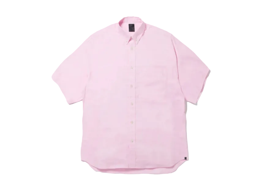 DAIWA PIER39 Tech Button Down Shirts S/S OX "Light Pink”