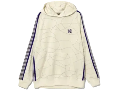 Needles x DC SHOES Track Hoody - Poly Smooth / Printed "Ivory”