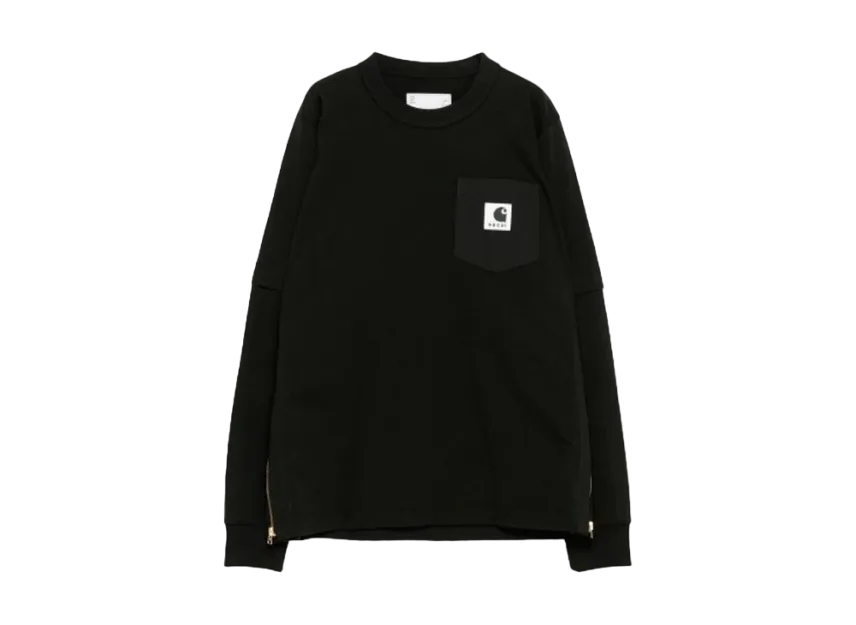 sacai × Carhartt WIP L/S T-Shirt "Black"