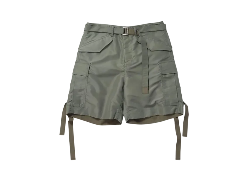 sacai Nylon Twill Shorts "Khaki”