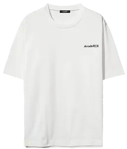 Arcade REX by ChroNoiR EMBROIDERY LOGO S/S T-SHIRT WHITE