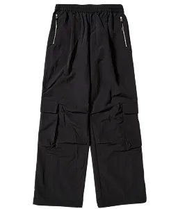 Arcade REX by ChroNoiR NYLON CARGO PANTS BLACK