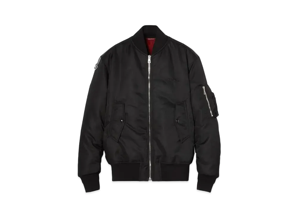 GUCCI Nylon Twill Bomber Jacket "Black"