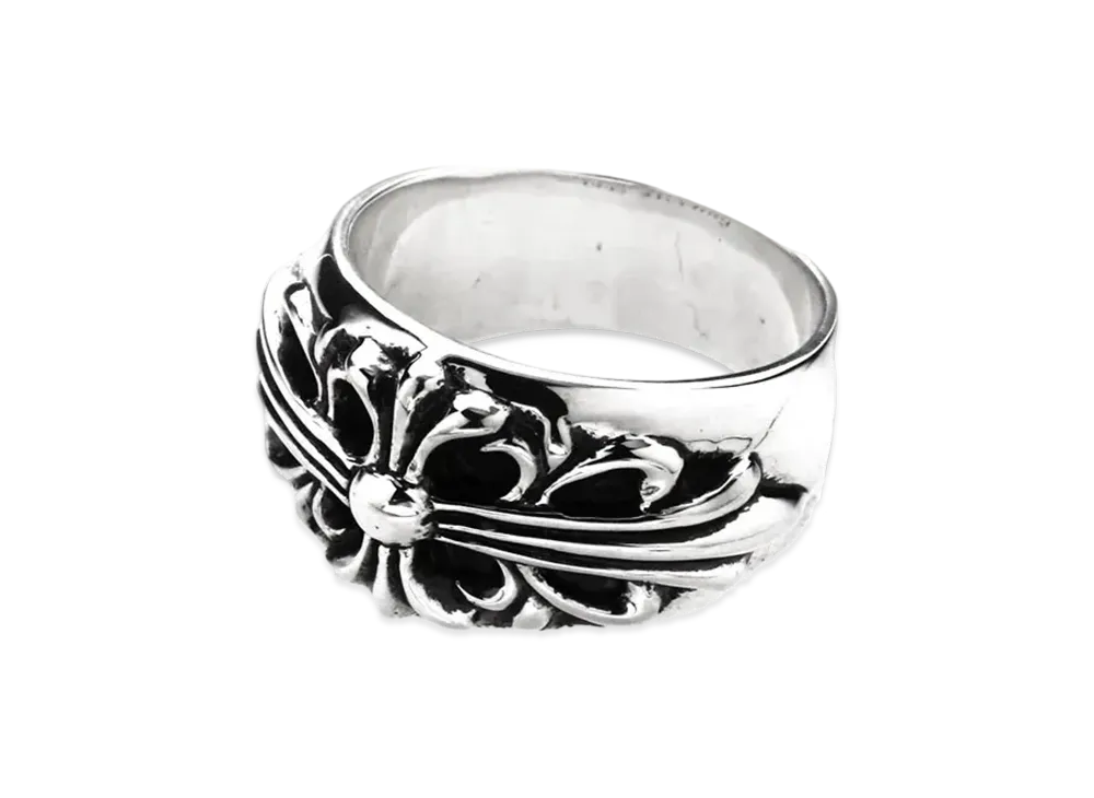 Chrome Hearts Floral Cross Ring "Silver"