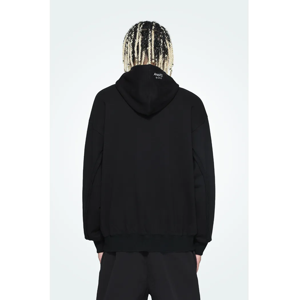 Arcade REX by ChroNoiR SMALL BOX LOGO PARKA BLACK