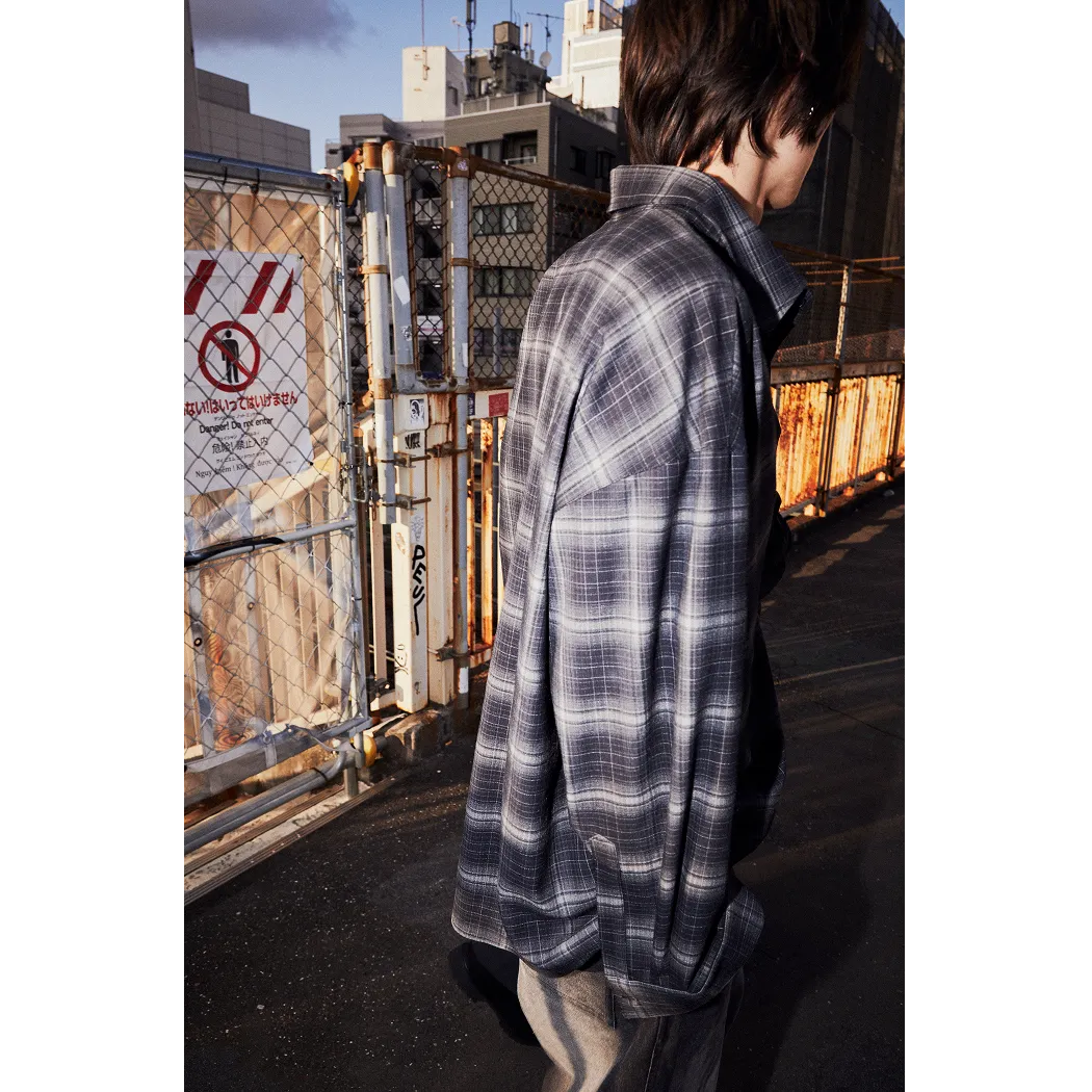 Arcade REX by ChroNoiR OMBRE CHECK SHIRT BLACK