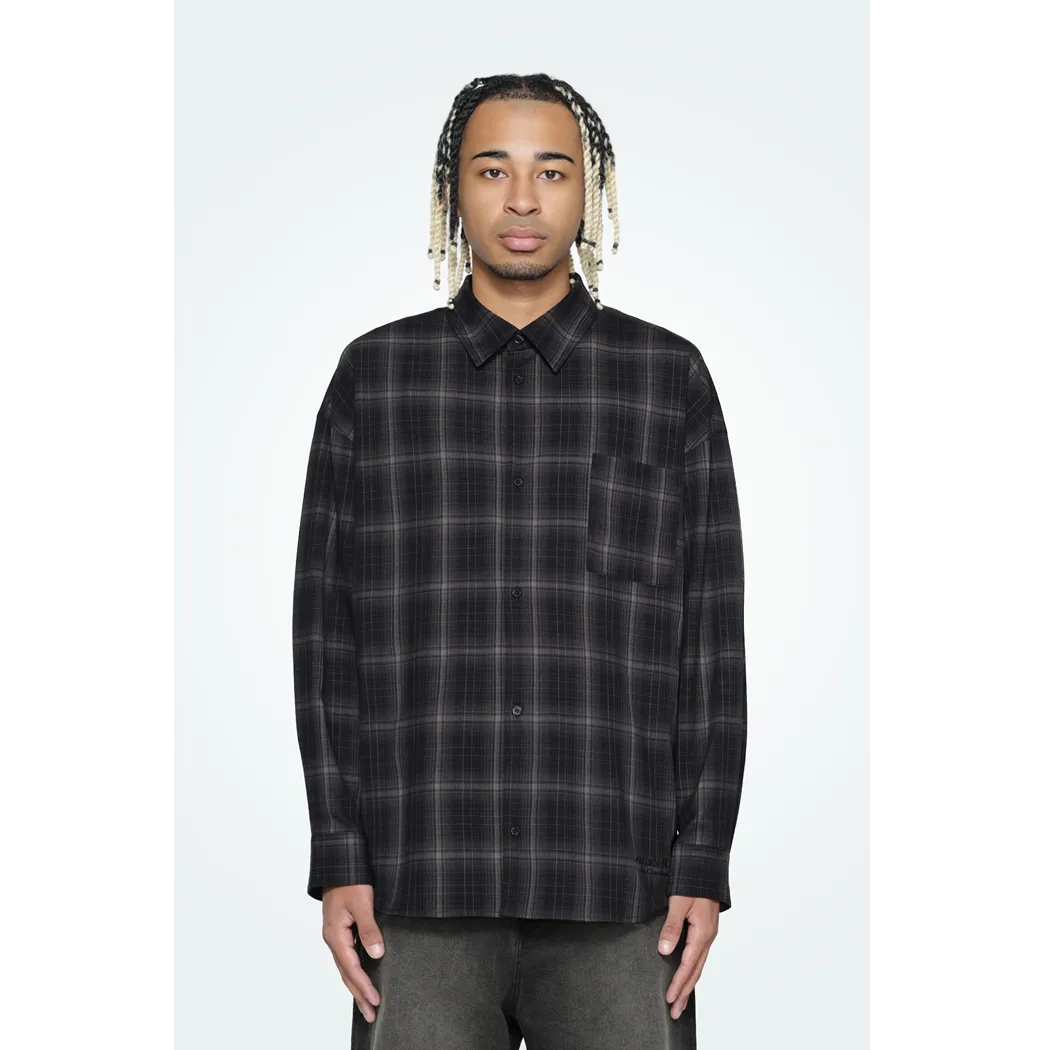 Arcade REX by ChroNoiR OMBRE CHECK SHIRT BLACK