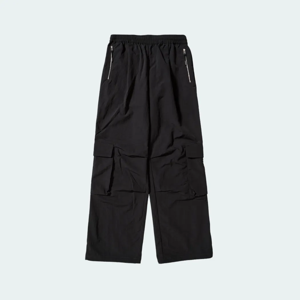 Arcade REX by ChroNoiR NYLON CARGO PANTS BLACK