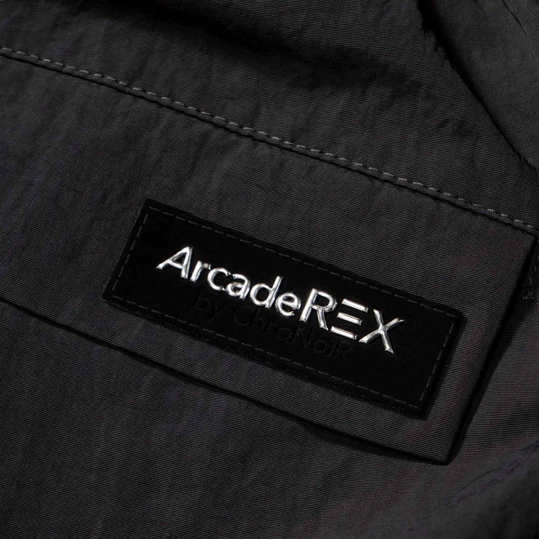 Arcade REX by ChroNoiR NYLON CARGO PANTS BLACK