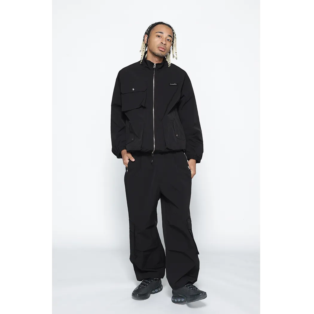 Arcade REX by ChroNoiR NYLON CARGO PANTS BLACK