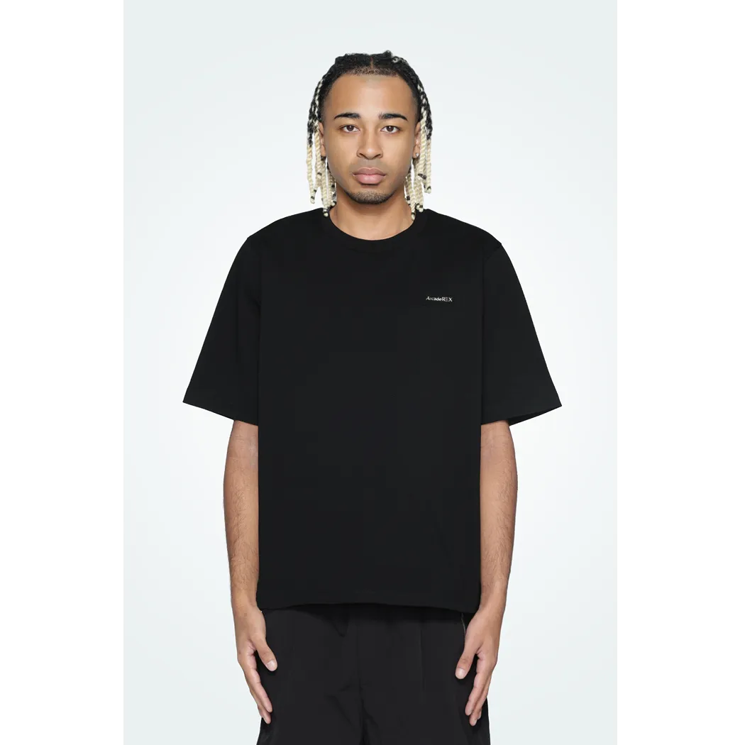 Arcade REX by ChroNoiR SMALL BOX LOGO S/S T-SHIRT BLACK