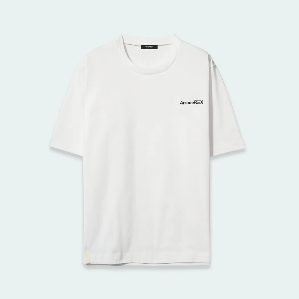 Arcade REX by ChroNoiR EMBROIDERY LOGO S/S T-SHIRT WHITE