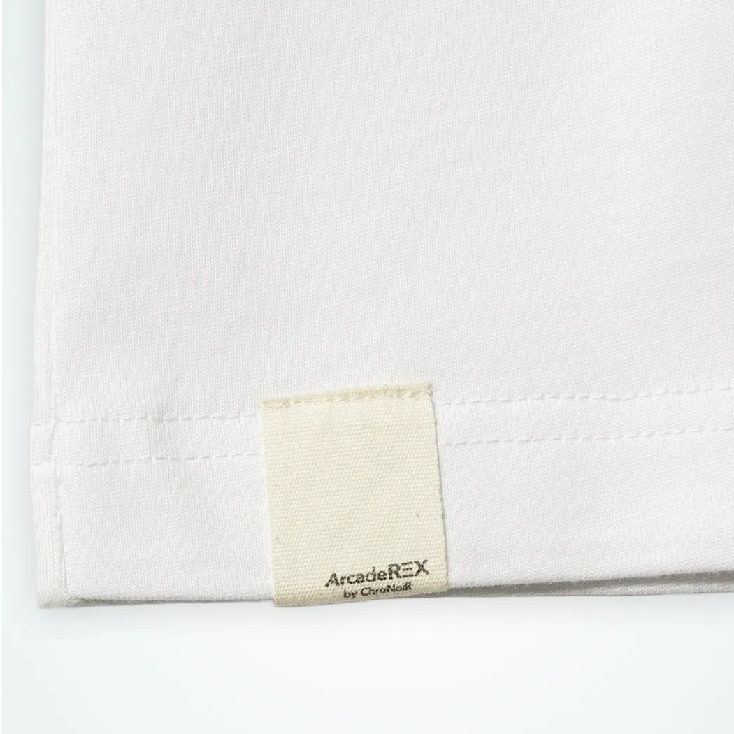 Arcade REX by ChroNoiR EMBROIDERY LOGO S/S T-SHIRT WHITE