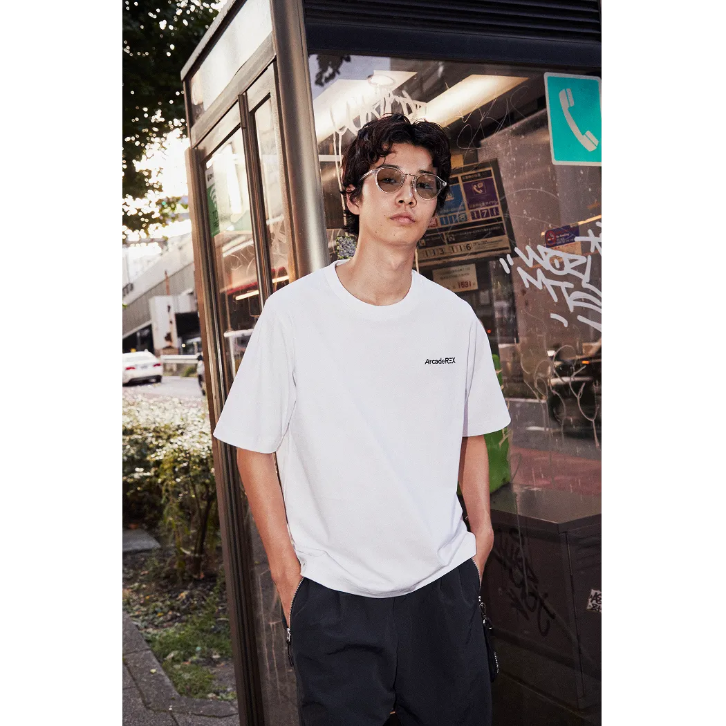 Arcade REX by ChroNoiR EMBROIDERY LOGO S/S T-SHIRT WHITE