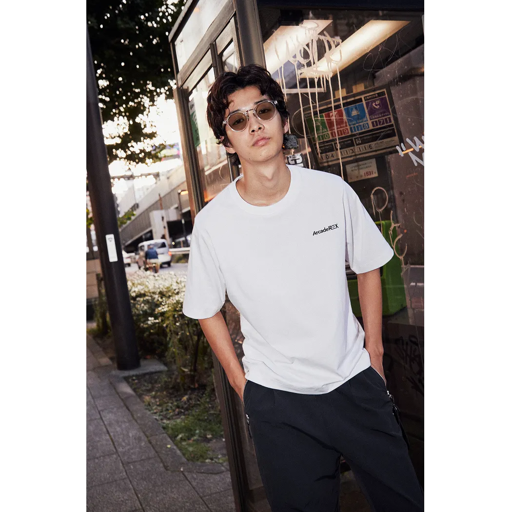 Arcade REX by ChroNoiR EMBROIDERY LOGO S/S T-SHIRT WHITE