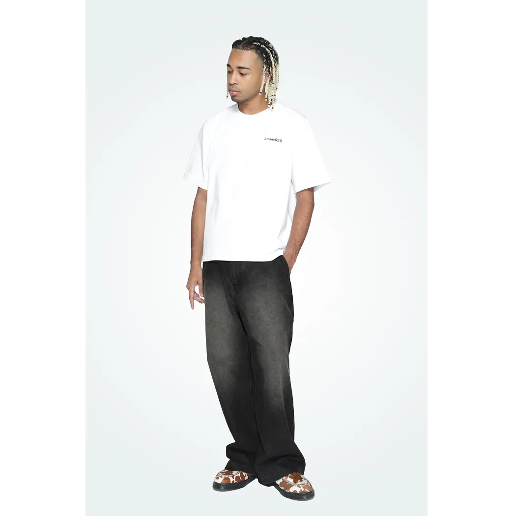 Arcade REX by ChroNoiR EMBROIDERY LOGO S/S T-SHIRT WHITE