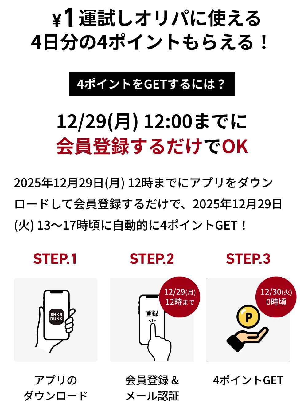 4ポイントGETキャンペーン情報