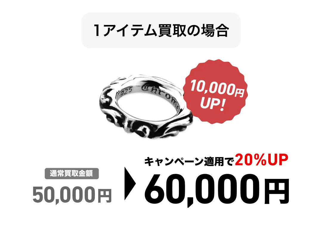 1アイテム買取の場合