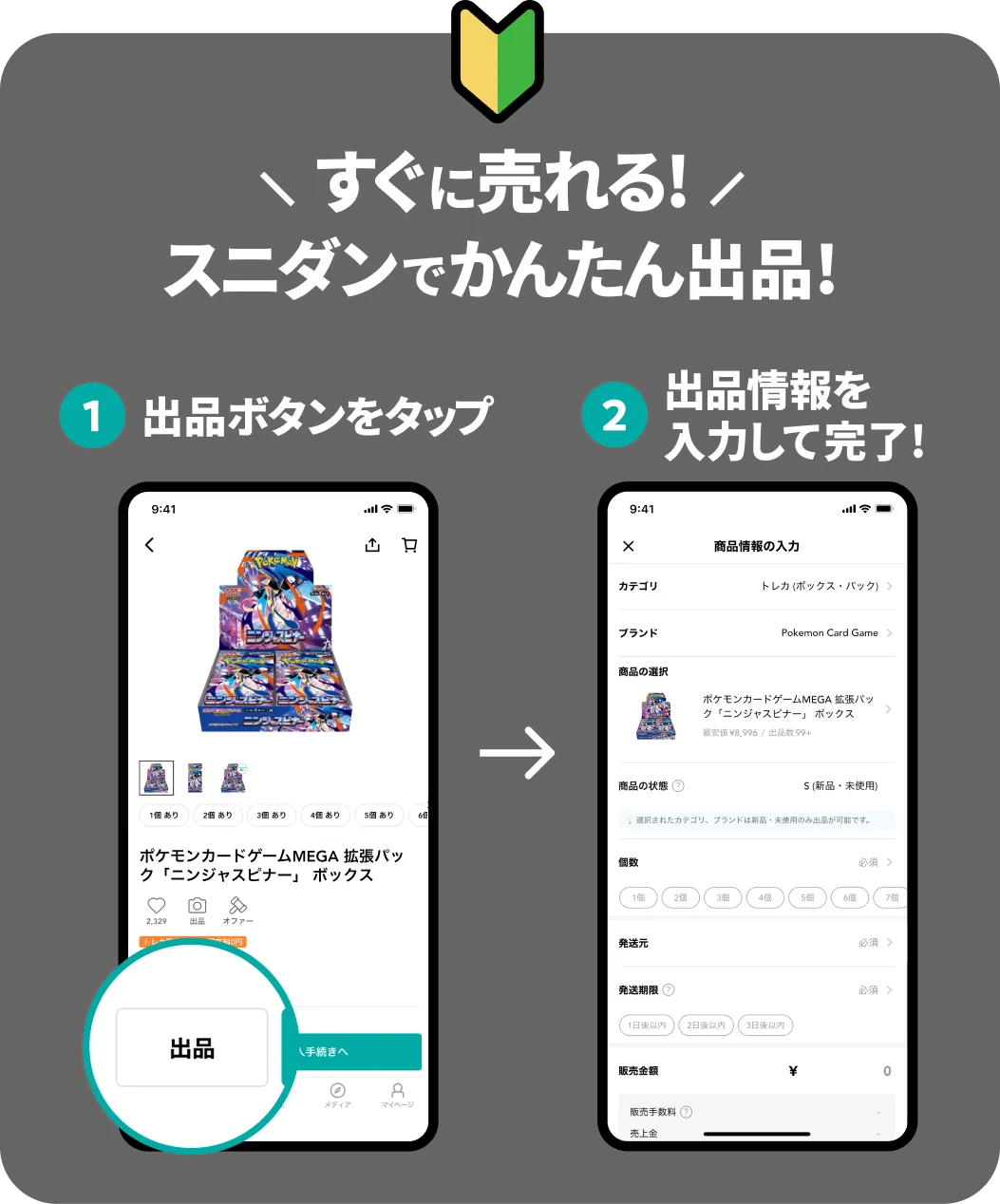 スニダンでかんたん出品