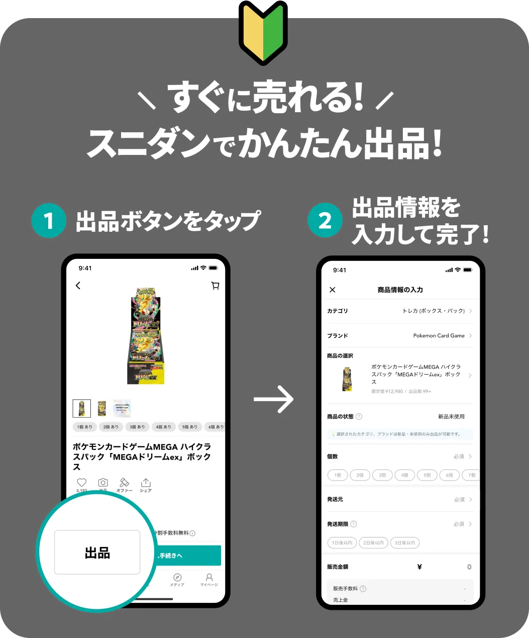 スニダンでかんたん出品