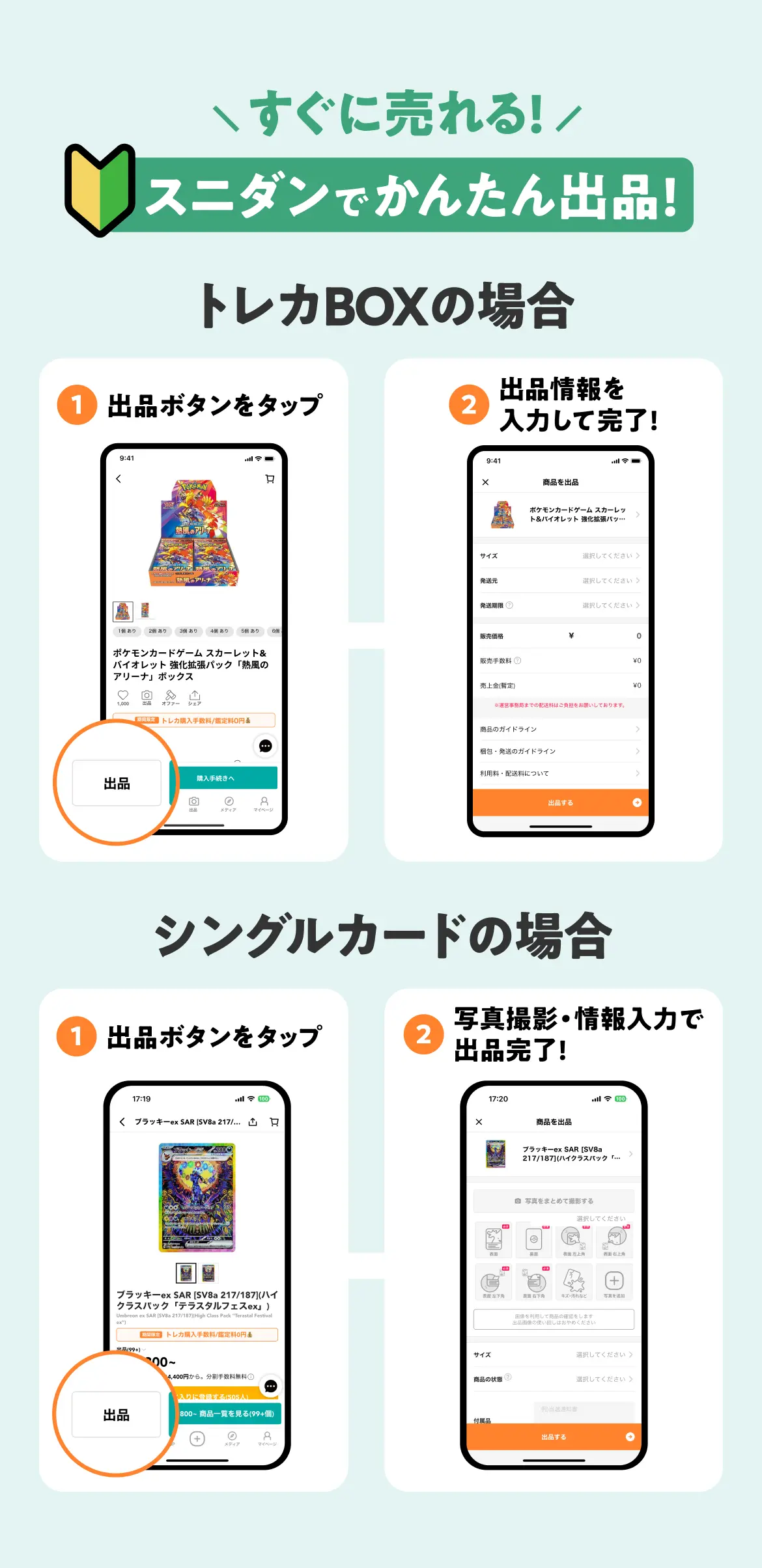 スニダンでかんたん出品