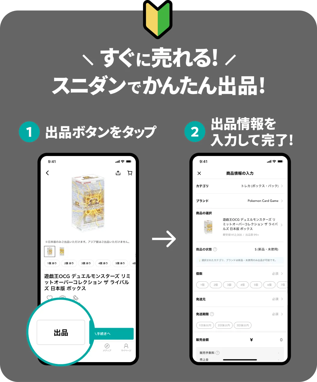 スニダンでかんたん出品