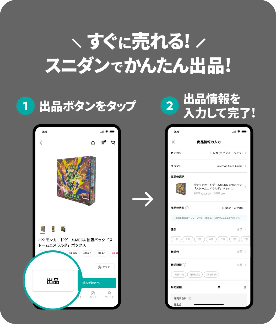 スニダンでかんたん出品